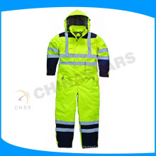 OEM 100% polyester oxford reflective safety clothes safety coverall